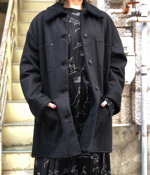 MM6 MAISON MARGIELA/OVER SIZE DENIM JK(BLACK)