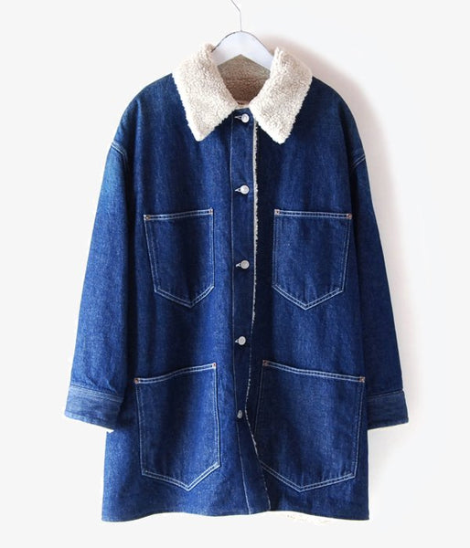 MM6 MAISON MARGIELA/OVER SIZE DENIM JK(BLUE)