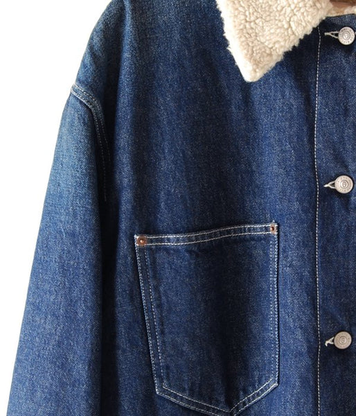 MM6 MAISON MARGIELA/OVER SIZE DENIM JK(BLUE)