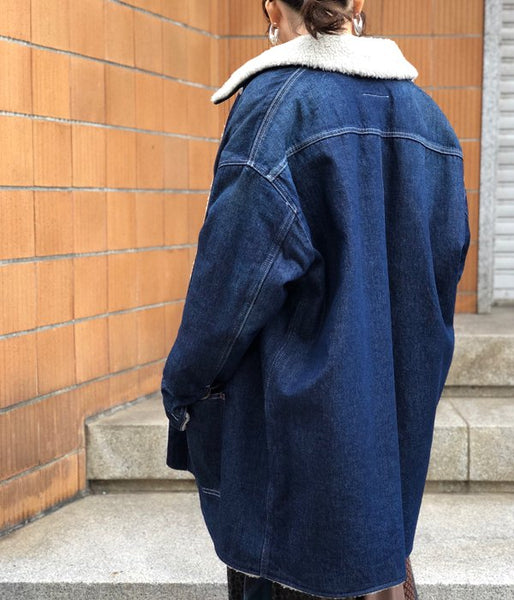 MM6 MAISON MARGIELA/OVER SIZE DENIM JK(BLUE)