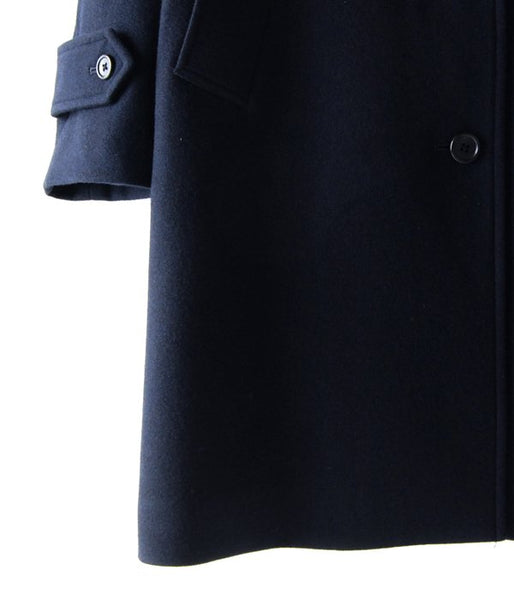 MARGARET HOWELL/SOFT WOOL COAT (NAVY)