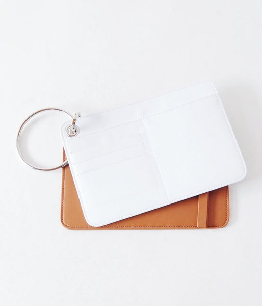 MM6 MAISON MARGIELA/RING LEATHER WALLET(COGNAC/SV)