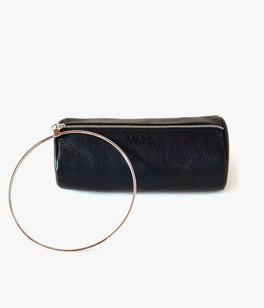 MM6 MAISON MARGIELA/RING LEATHER POCHETTE(BLACK)