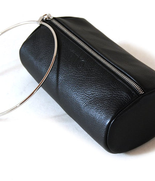 MM6 MAISON MARGIELA/RING LEATHER POCHETTE(BLACK)
