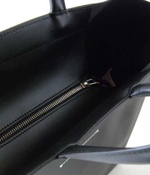 MM6 MAISON MARGIELA/LEATHER TOTE BAG(BLACK)