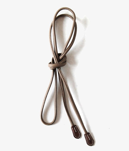 WRYHT/LEATHER STRING BELT (BISQUE)