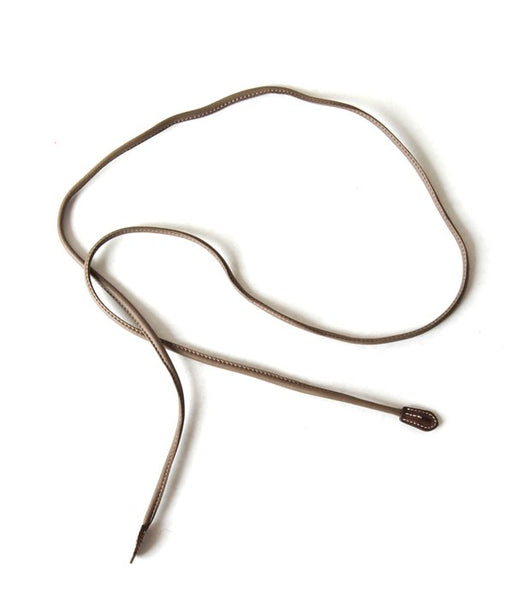 WRYHT/LEATHER STRING BELT (BISQUE)