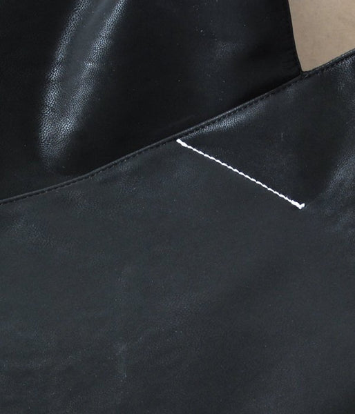 MM6 MAISON MARGIELA/LEATHER JAPANESE TOTE BAG(BLACK)(2)