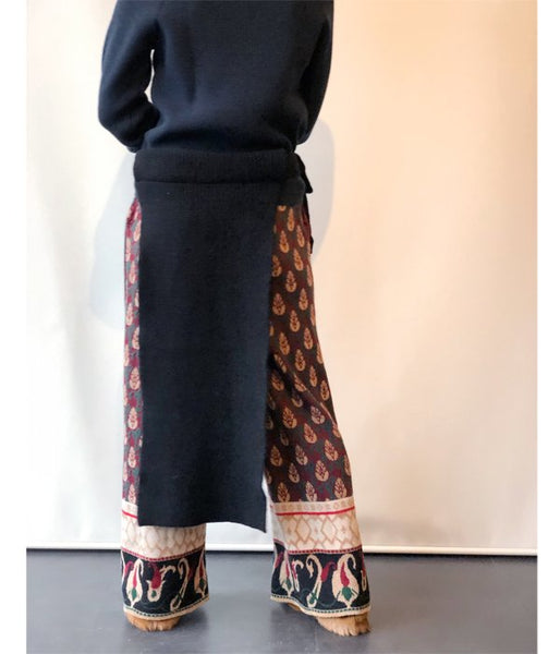 TAN/LAMBS WRAPPED HOLDER (BLACK)