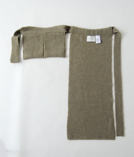 TAN/LAMBS WRAPPED HOLDER (STRAW)