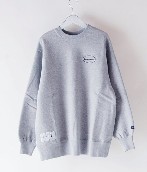 DESCENDANT/OVAL CREW NECK SWEATSHIRT