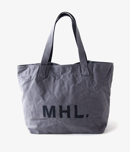 MHL./HEAVY COTTON CANVAS TOTE (GRAY)