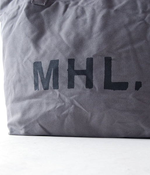 MHL./HEAVY COTTON CANVAS TOTE (GRAY)