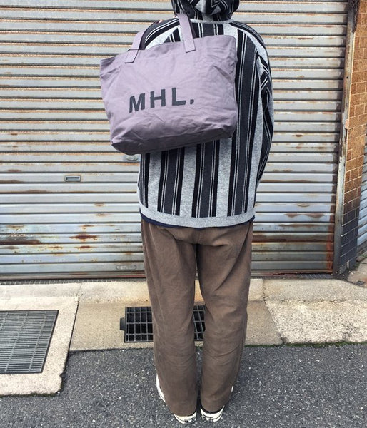 MHL./HEAVY COTTON CANVAS TOTE (GRAY)