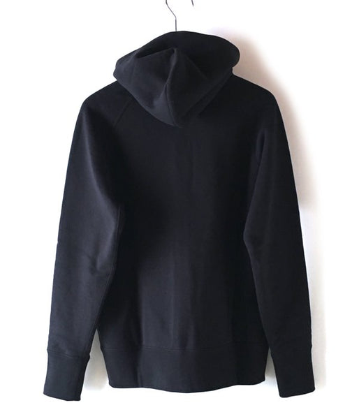 MHL./19SS LIGHT LOOPBACK COTTON HOODIE MENS (BLACK)