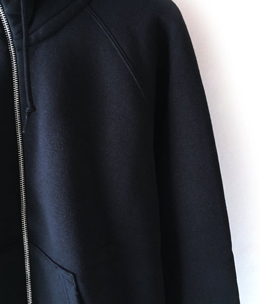 MHL./19SS LIGHT LOOPBACK COTTON HOODIE MENS (BLACK)