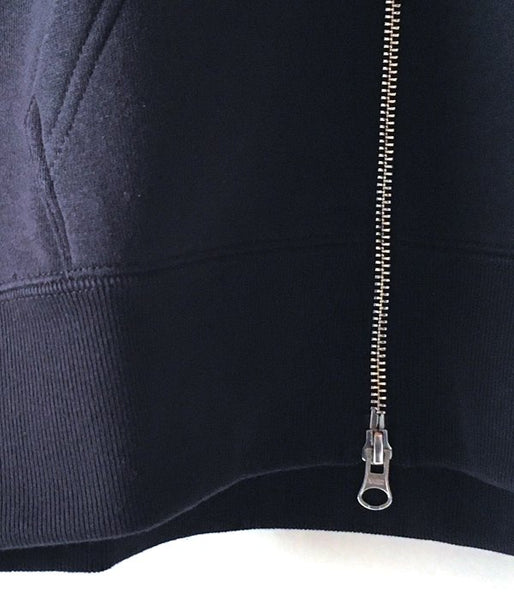 MHL./19SS LIGHT LOOPBACK COTTON HOODIE MENS (BLACK)
