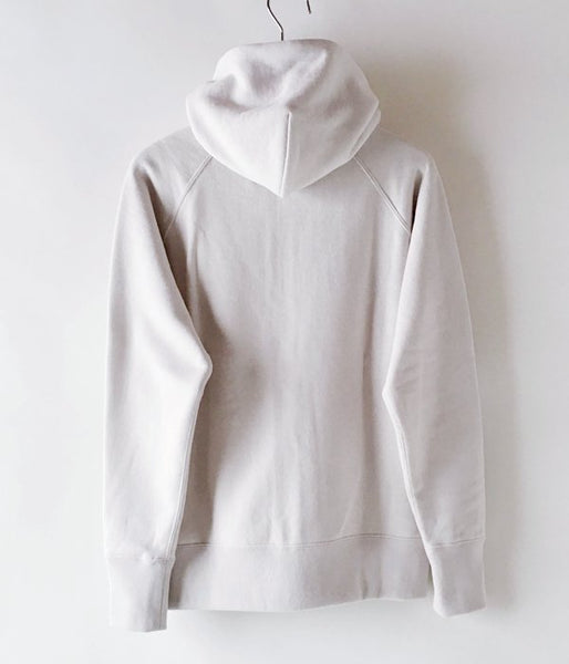 MHL./19SS LIGHT LOOPBACK COTTON HOODIE MENS (WHITE)