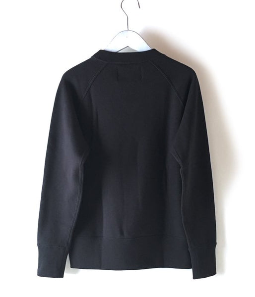MHL./19SS LIGHT LOOPBACK COTTON CN MENS (BLACK)