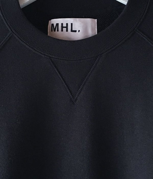 MHL./19SS LIGHT LOOPBACK COTTON CN MENS (BLACK)