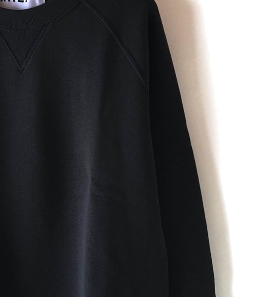 MHL./19SS LIGHT LOOPBACK COTTON CN MENS (BLACK)
