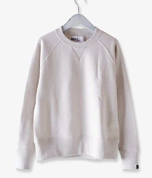 MHL./19SS LIGHT LOOPBACK COTTON CN MENS (WHITE)