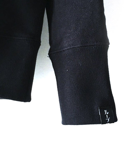 MHL./19SS LIGHT LOOPBACK COTTON HOODIE WOMENS (BLACK)