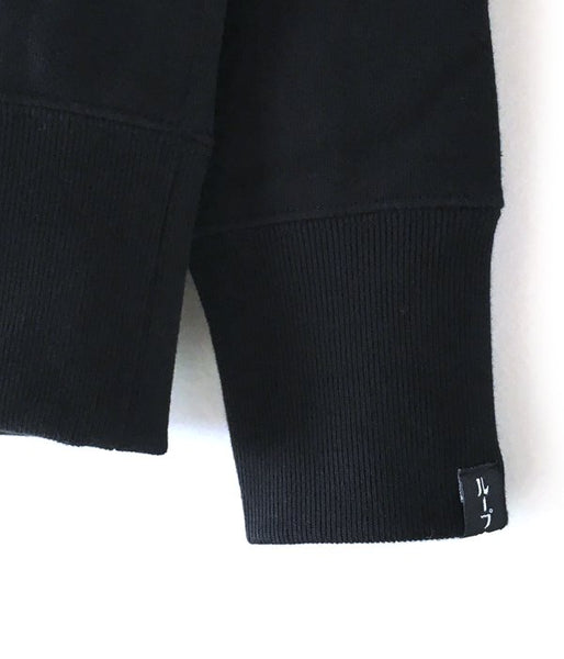 MHL./19SS LIGHT LOOPBACK COTTON CN WOMENS (BLACK)
