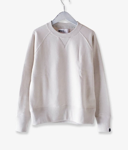 MHL./19SS LIGHT LOOPBACK COTTON CN WOMENS (WHITE)