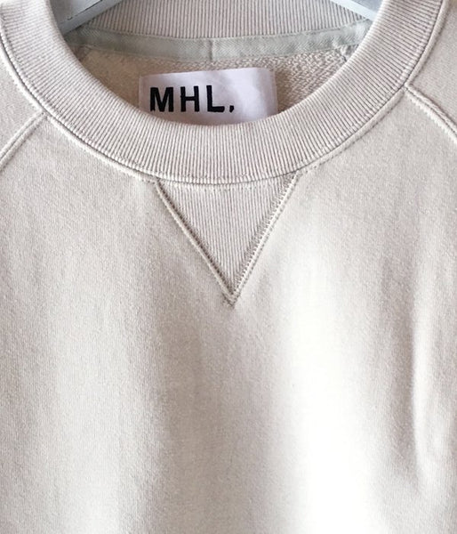 MHL./19SS LIGHT LOOPBACK COTTON CN WOMENS (WHITE)