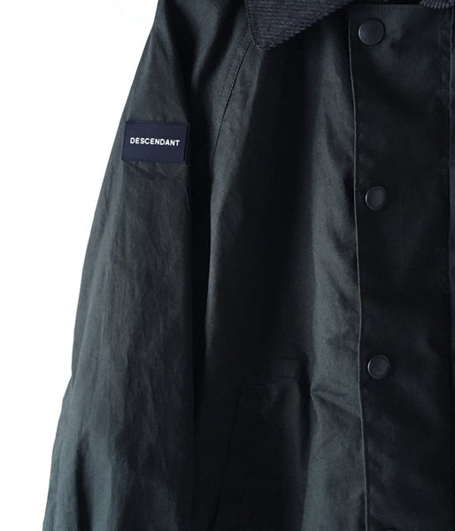 DESCENDANT/GAME  SOUTIEN COLLAR COAT (GREEN)