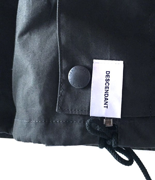 DESCENDANT/GAME  SOUTIEN COLLAR COAT (GREEN)