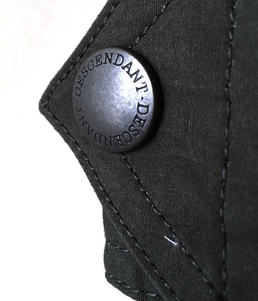 DESCENDANT/GAME  SOUTIEN COLLAR COAT (GREEN)