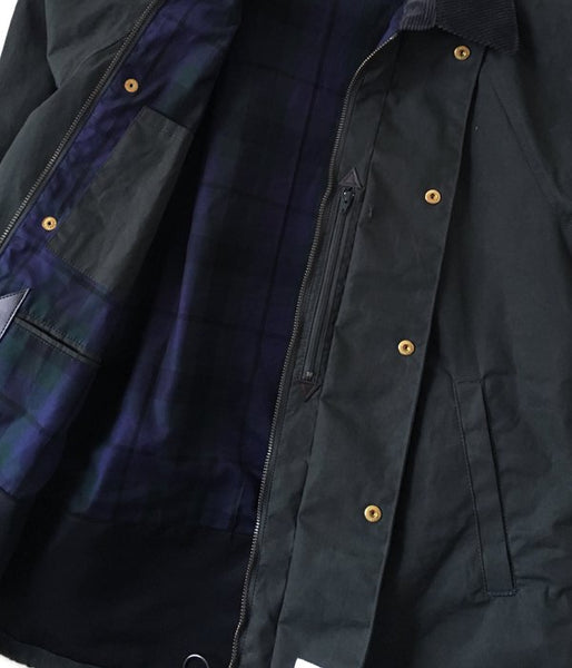 DESCENDANT/GAME  SOUTIEN COLLAR COAT (GREEN)