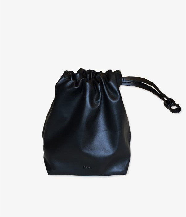 Aeta/COW KIP LEATHER POUCH S (BLACK)