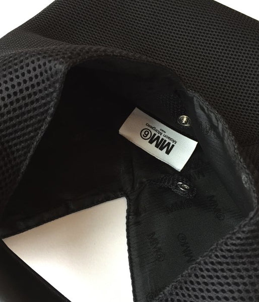 MM6 MAISON MARGIELA/MESH JAPANESE TOTE BAG MINI(BLACK)(1)
