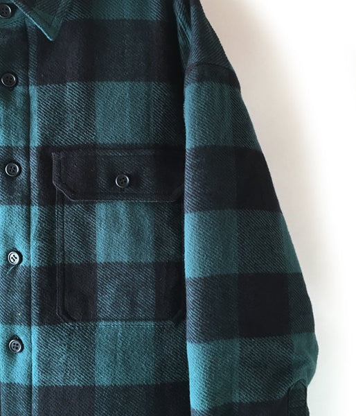 DESCENDANT/CLAIRTON SHIRT JACKET (GREEN)