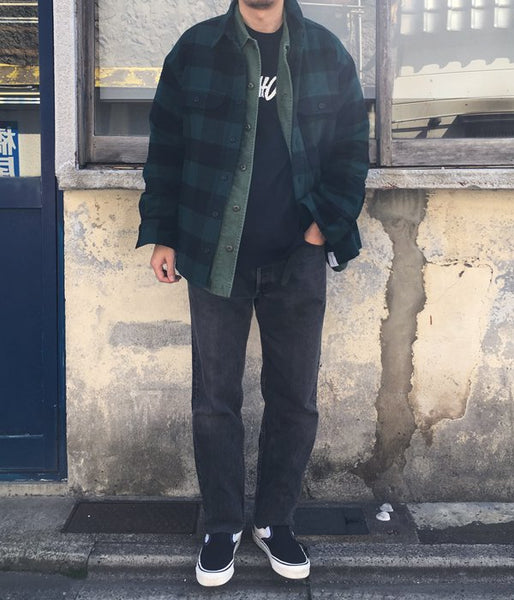 DESCENDANT/CLAIRTON SHIRT JACKET (GREEN)