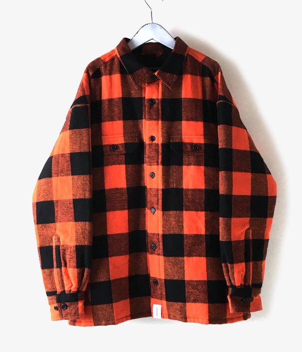DESCENDANT/CLAIRTON SHIRT JACKET (ORANGE)