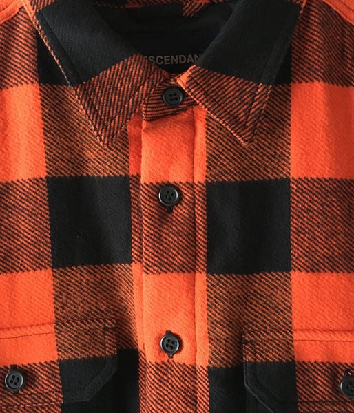 DESCENDANT/CLAIRTON SHIRT JACKET (ORANGE)
