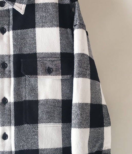 DESCENDANT/CLAIRTON SHIRT JACKET (WHITE)
