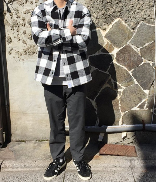 DESCENDANT/CLAIRTON SHIRT JACKET (WHITE)