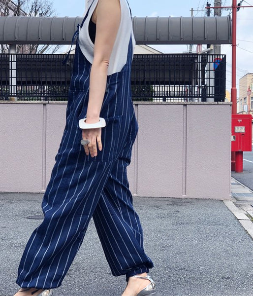 WRYHT/ADJUSTABLE KNOT OVER ALL (MARINE STRIPE)