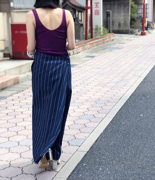 WRYHT/ATELIER DRESS (MARINE STRIPE)
