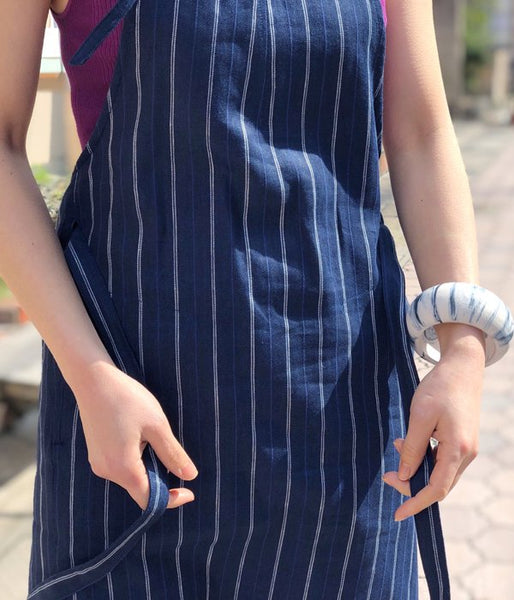 WRYHT/ATELIER DRESS (MARINE STRIPE)