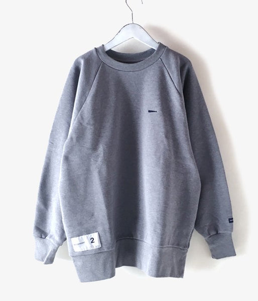 DESCENDANT/CACHALOT PE CREW NECK SWEATSHIRT (GRAY)