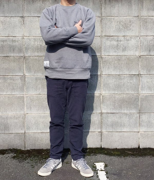 DESCENDANT/CACHALOT PE CREW NECK SWEATSHIRT (GRAY)