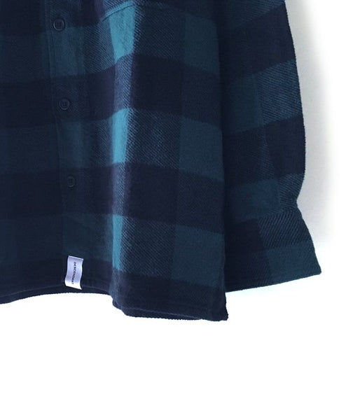 DESCENDANT/SPICOLI HOODED LS SHIRT (GREEN)