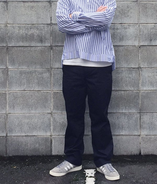 MHL./GARMENT DYE PANTS (NAVY)
