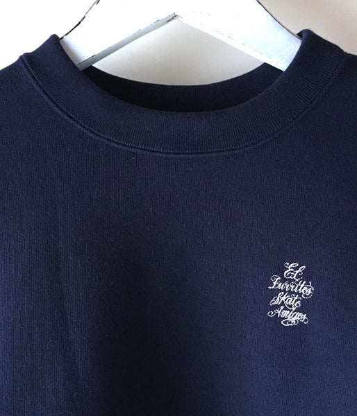 DESCENDANT/EL BURRITO'S CREW NECK SWEATSHIRT (NAVY)
